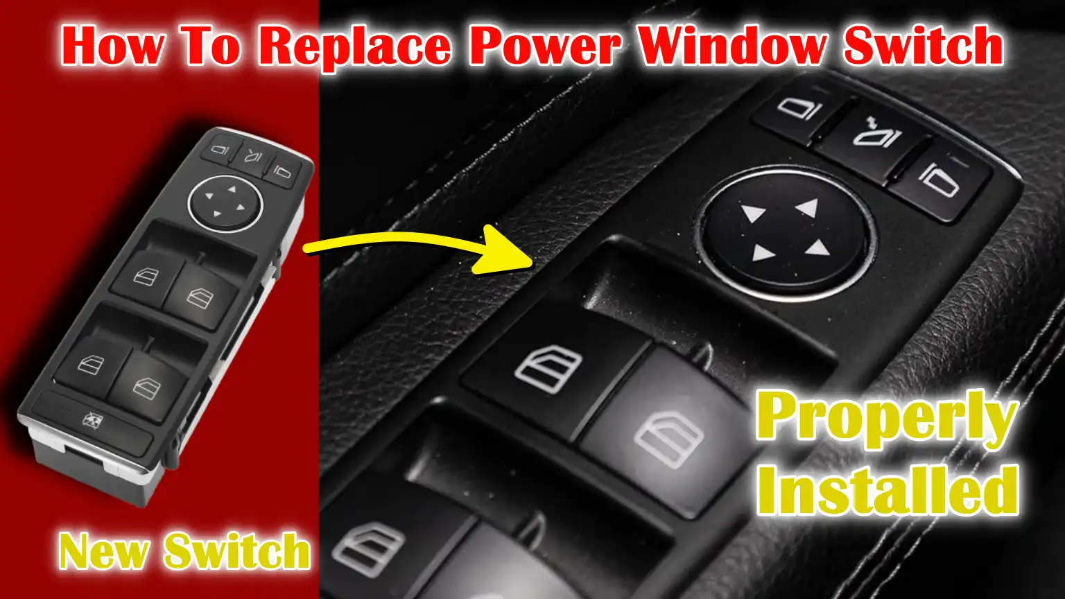 How To Replace Power Window Switch