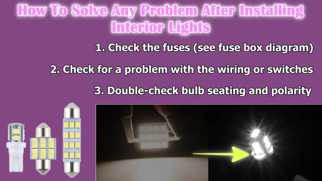 How To Solve Any Problem After Installing Interior Lights
