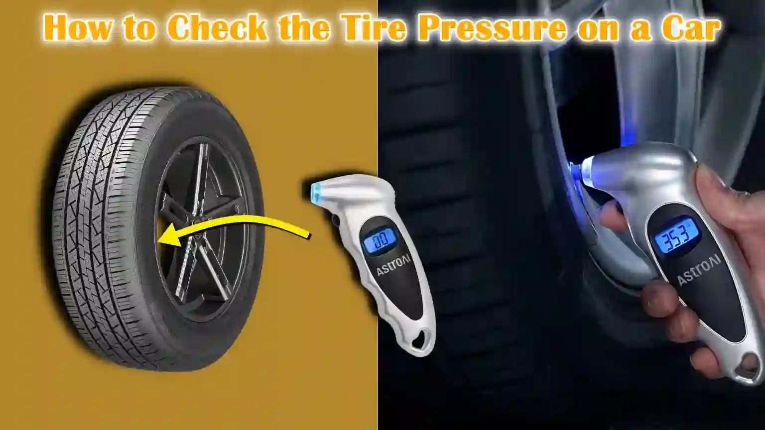 How to Check the Tire Pressure on a Car