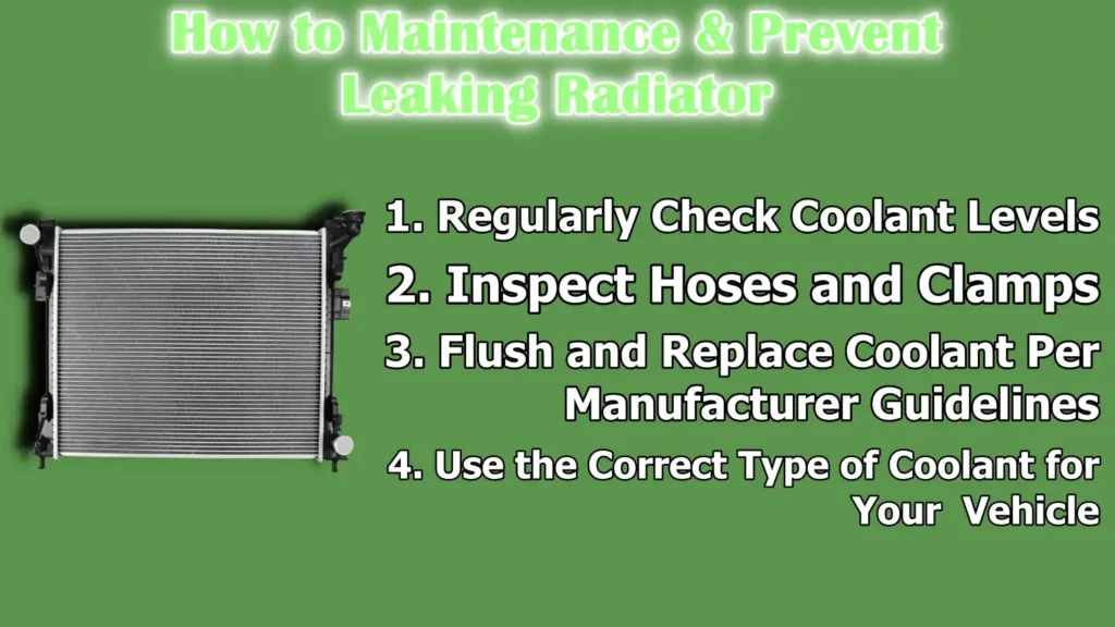 How to Maintenance & Prevent Leaking Radiator