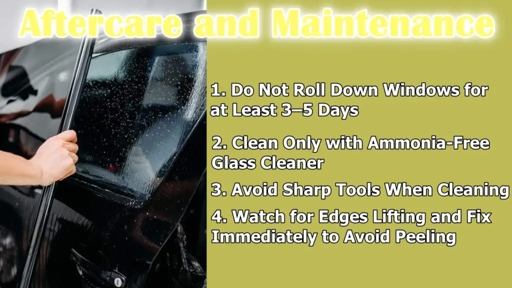 Aftercare and Maintenance