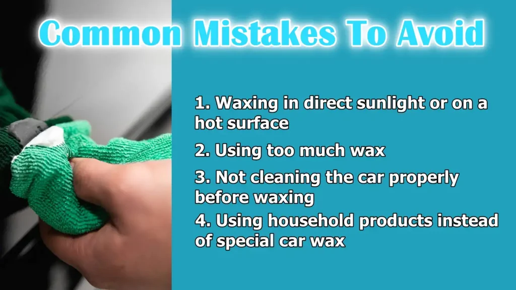 Common Mistakes To Avoid