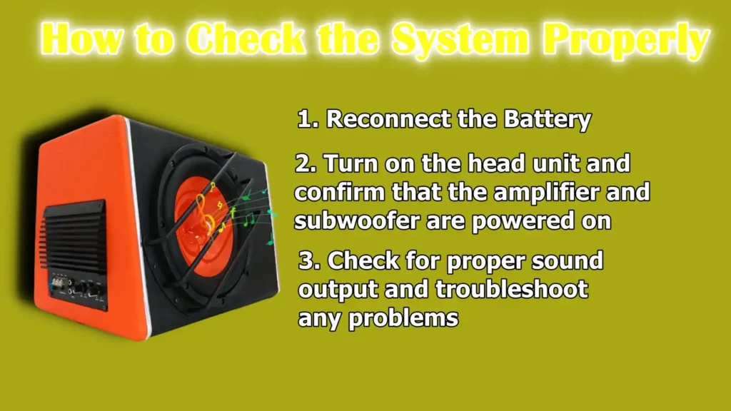 How to Check the System Properly
