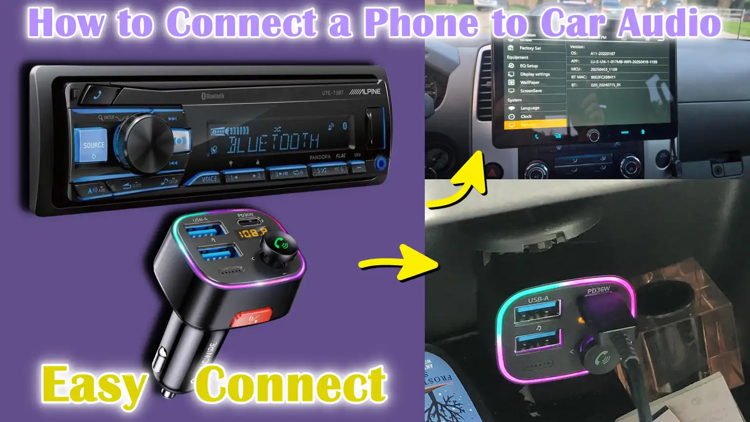 How to Connect a Phone to Car Audio