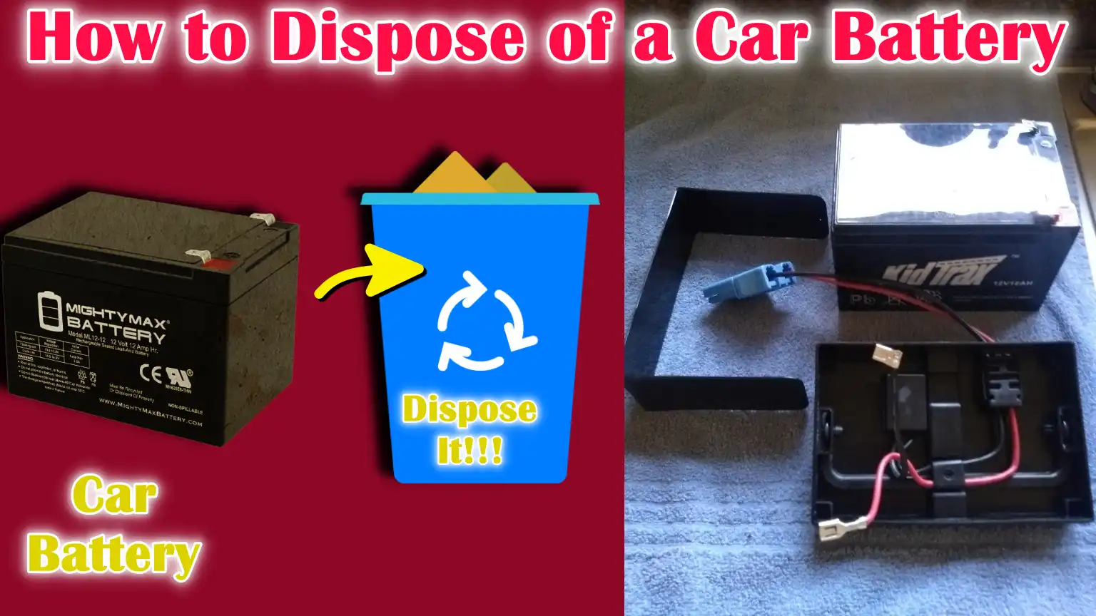 How to Dispose of a Car Battery