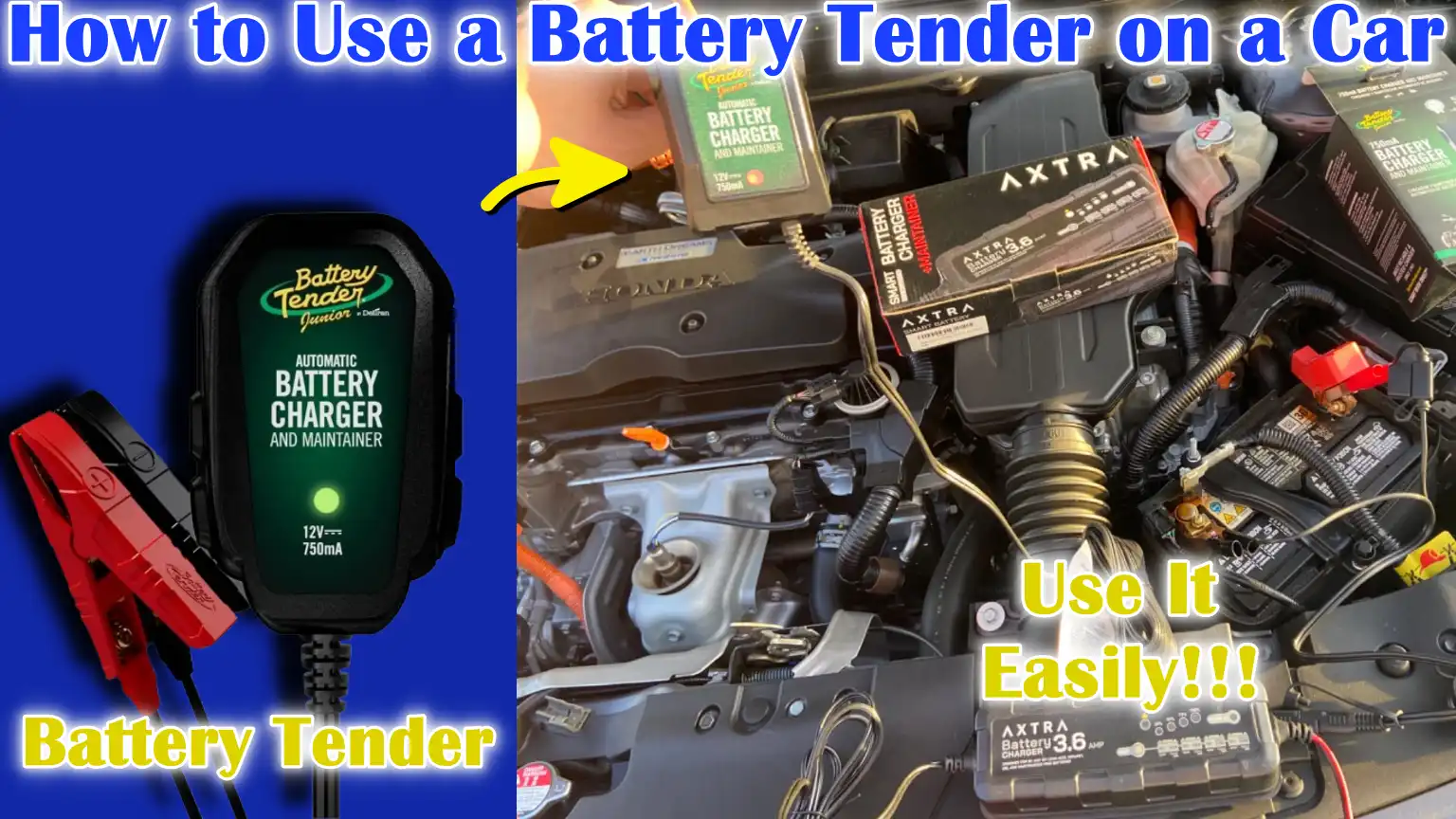How to Use a Battery Tender on a Car