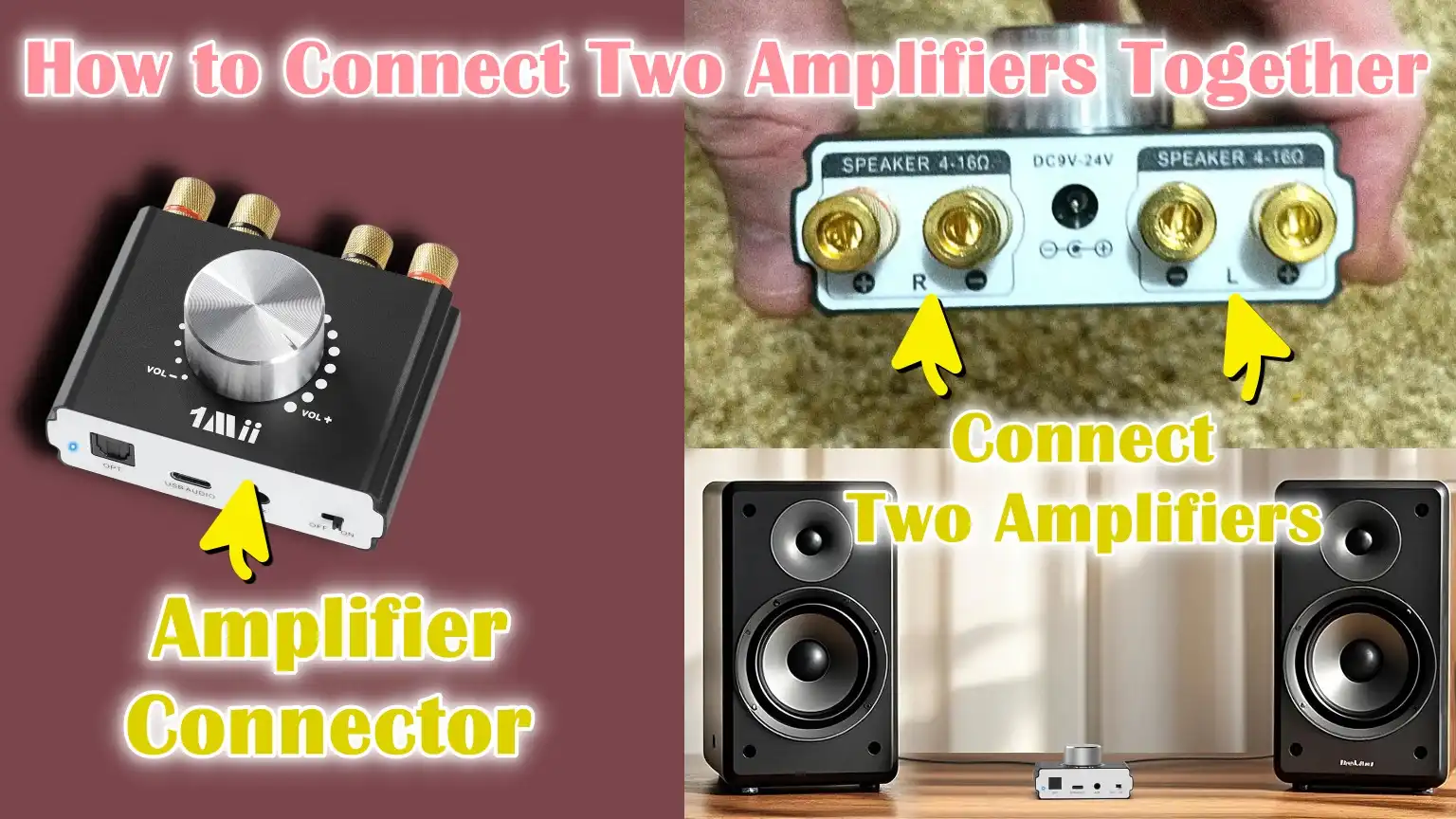 How to Connect Two Amplifiers Together