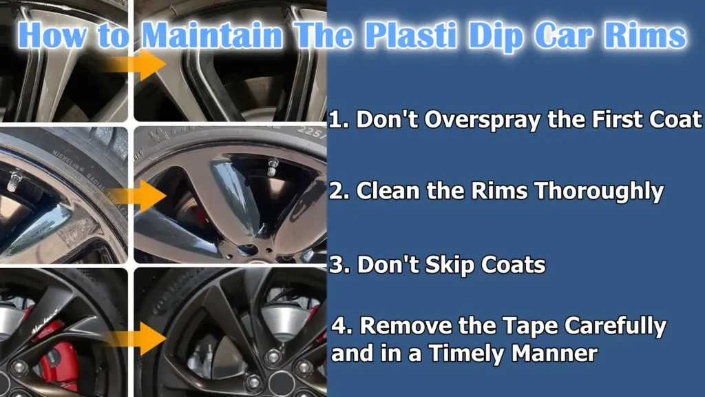 How to Maintain The Plasti Dip Car Rims