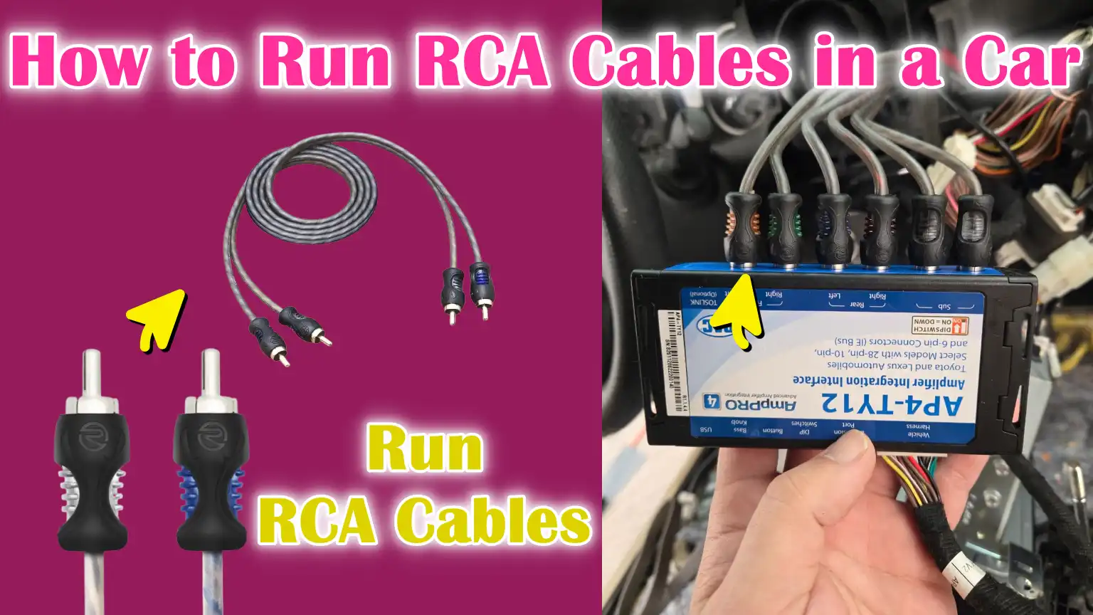 How to Run RCA Cables in a Car