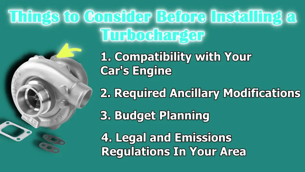 Things to Consider Before Installing a Turbocharger