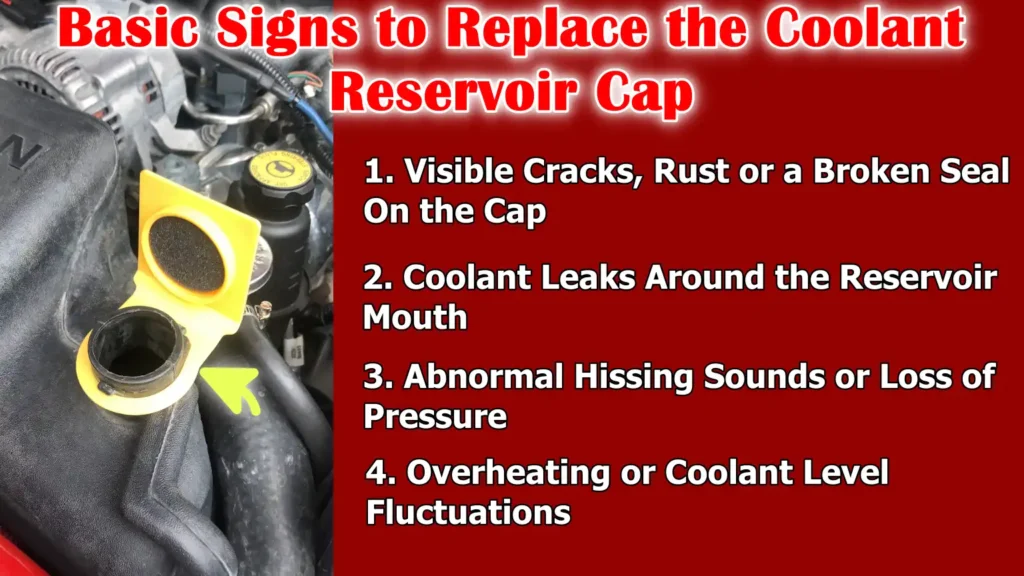 Basic Signs to Replace the Coolant Reservoir Cap
