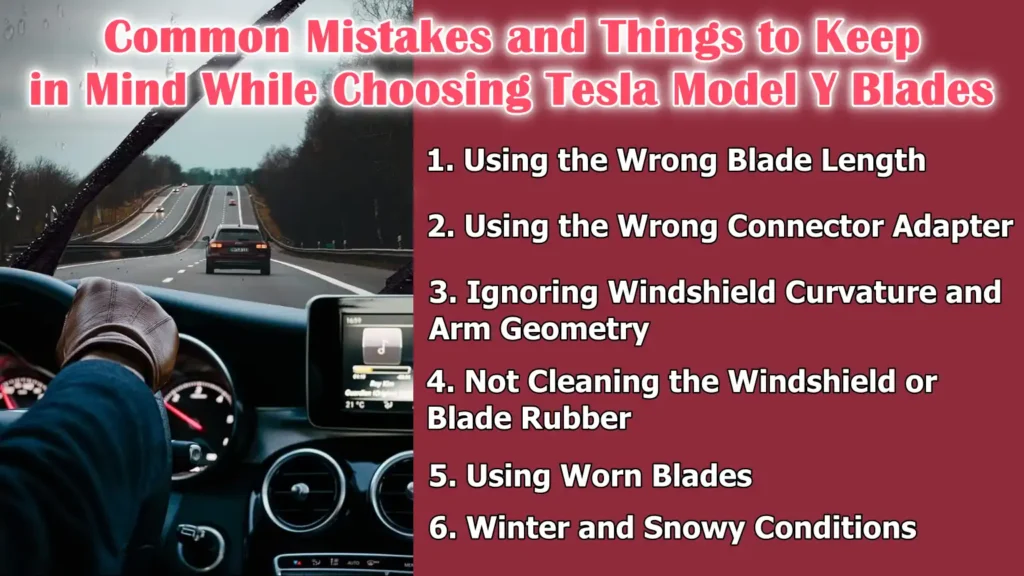 Common Mistakes and Things to Keep in Mind While Choosing Tesla Model Y Blades