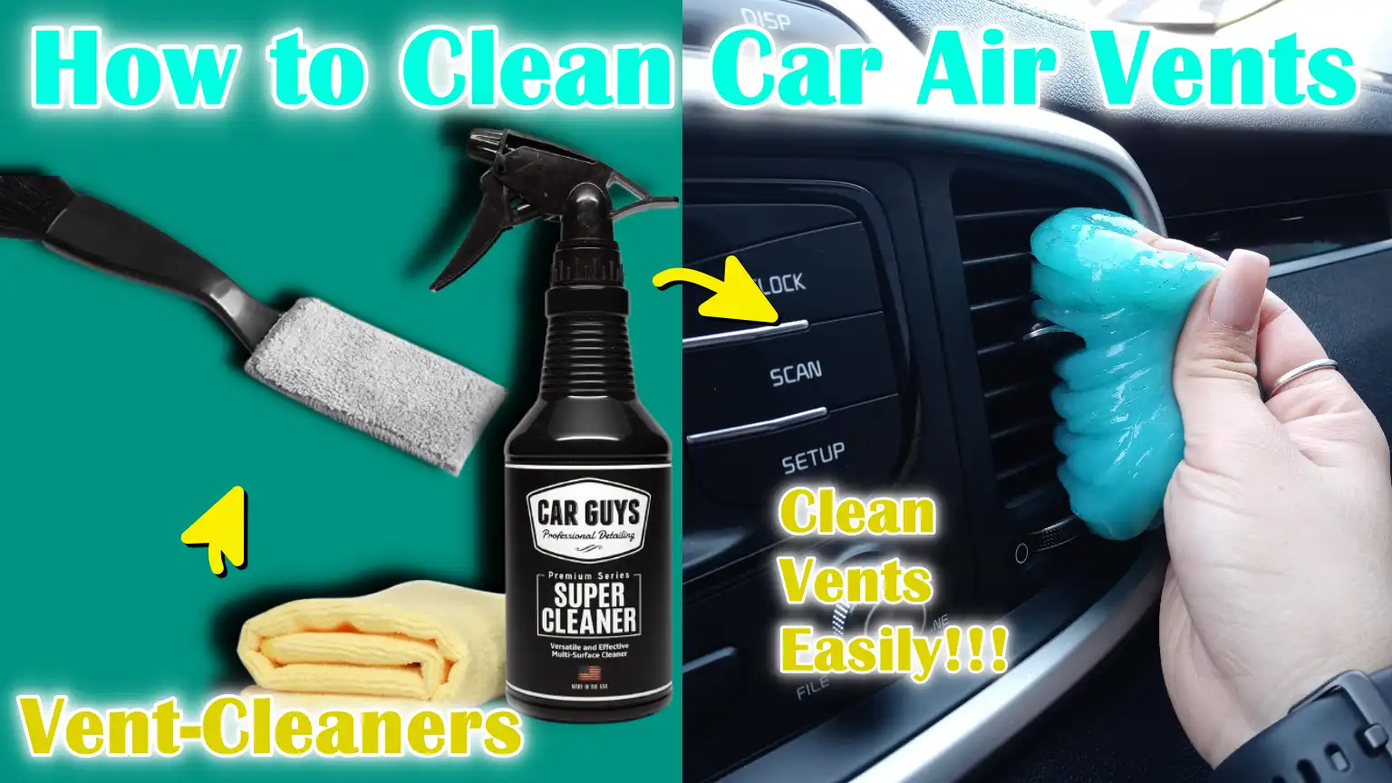 How to Clean Car Air Vents