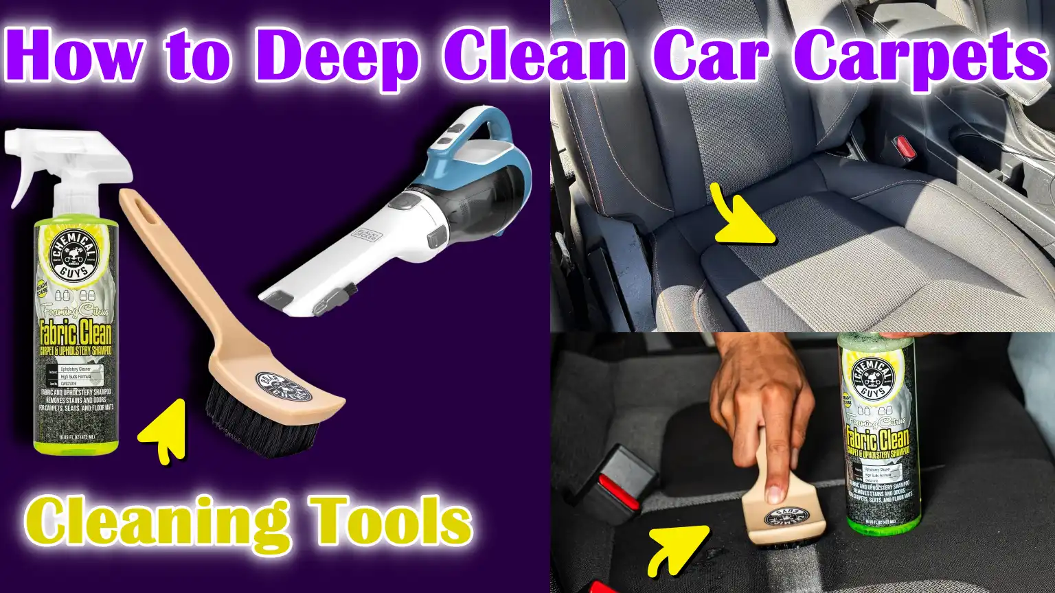 How to Deep Clean Car Carpets