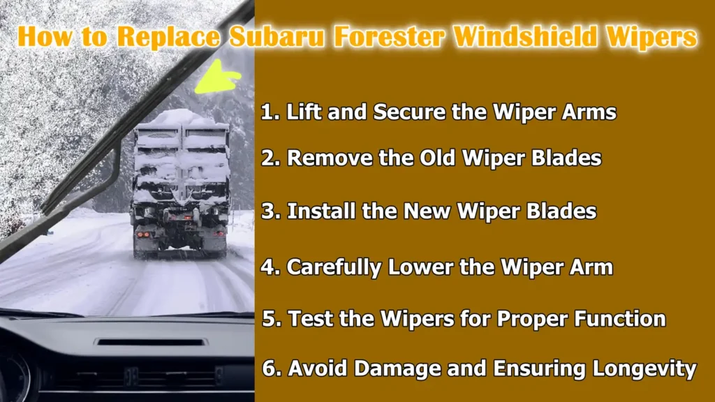 How to Replace Subaru Forester Windshield Wipers