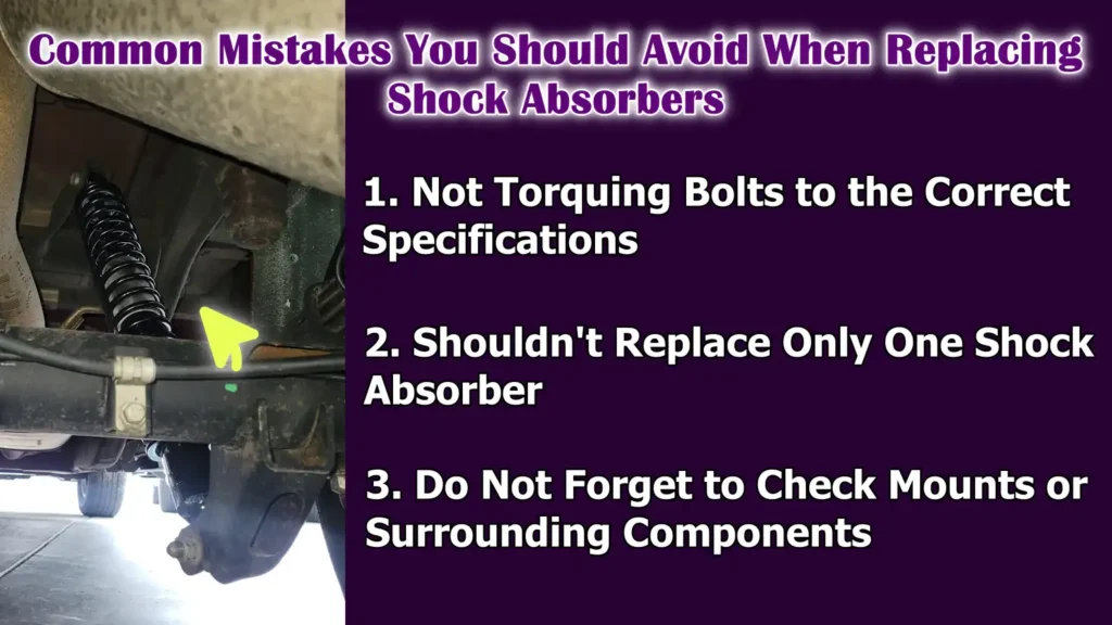 Common Mistakes You Should Avoid When Replacing Shock Absorbers