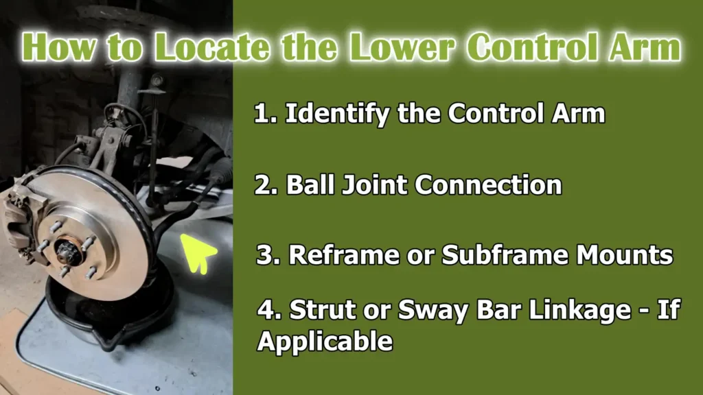 How to Locate the Lower Control Arm