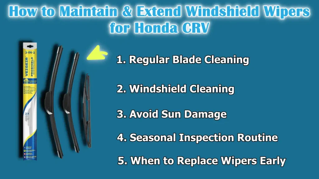 How to Maintain & Extend Windshield Wipers for Honda CRV