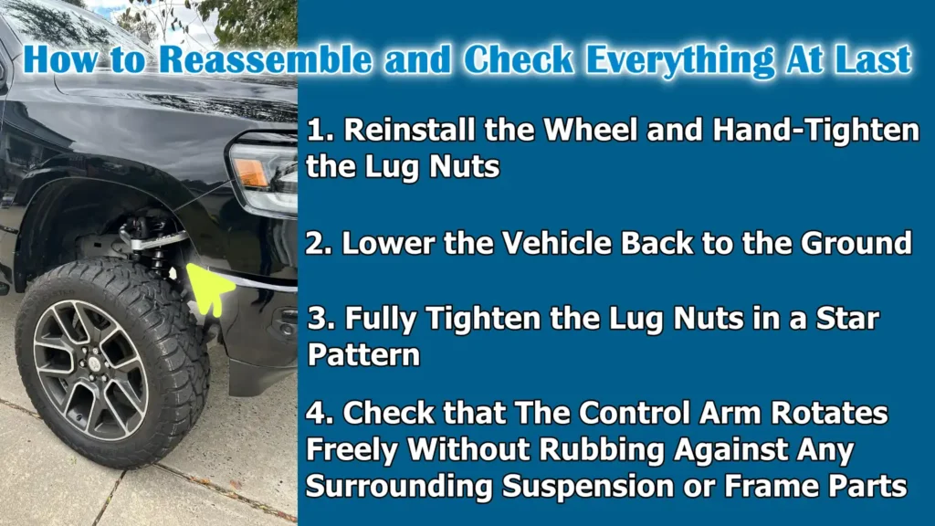 How to Reassemble and Check Everything At Last