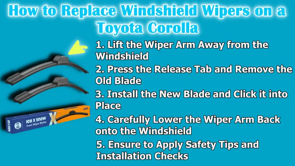How to Replace Windshield Wipers on a Toyota Corolla