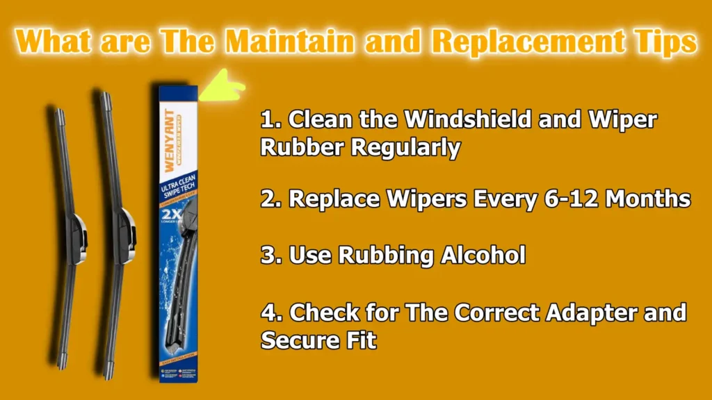 What are The Maintain and Replacement Tips