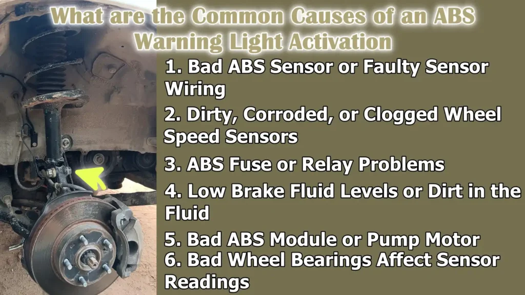 What are the Common Causes of an ABS Warning Light Activation