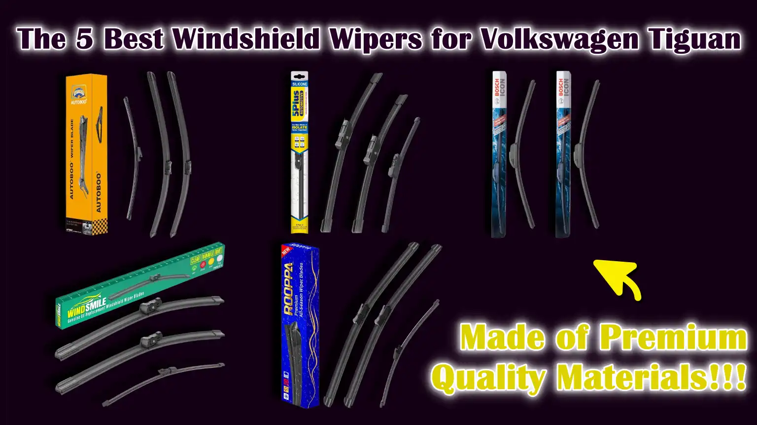 Best Windshield Wipers for Volkswagen Tiguan