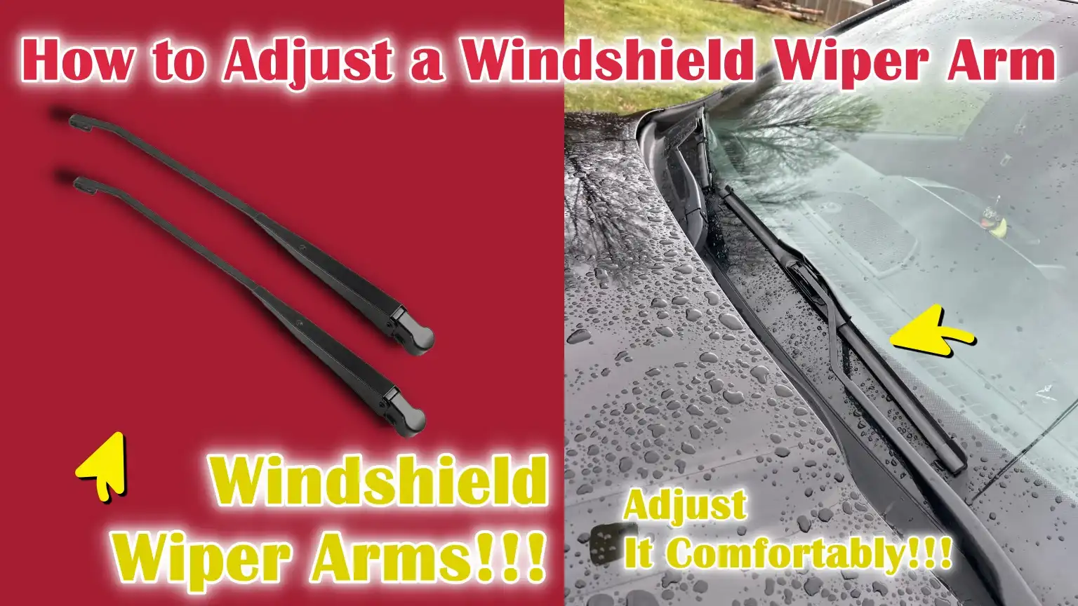 How to Adjust a Windshield Wiper Arm