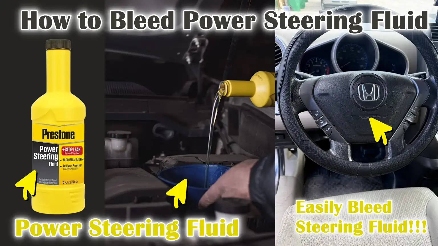 How to Bleed Power Steering Fluid