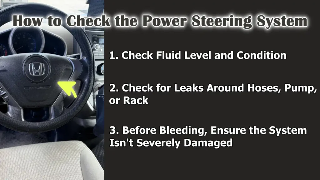 How to Check the Power Steering System