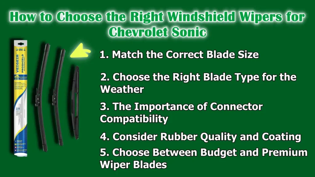 How to Choose the Right Windshield Wipers for Chevrolet Sonic