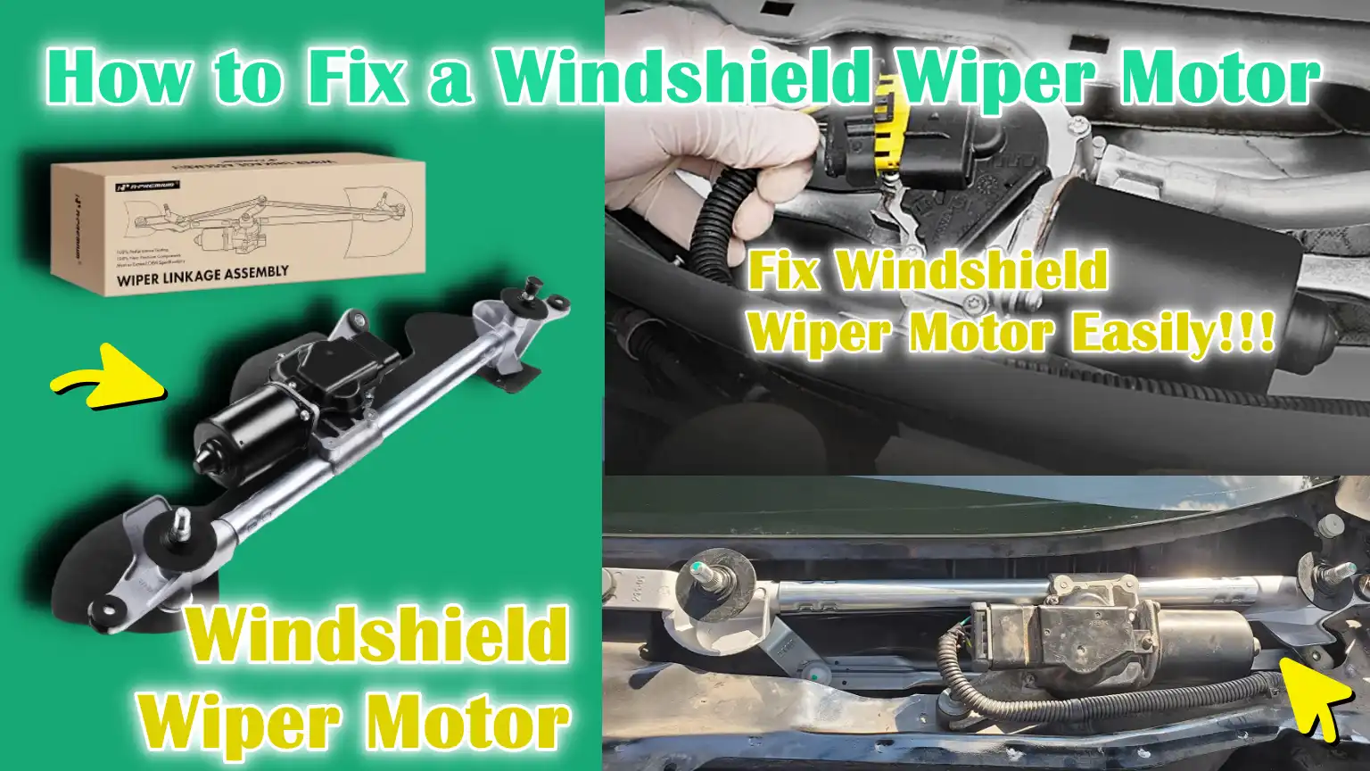 How to Fix a Windshield Wiper Motor