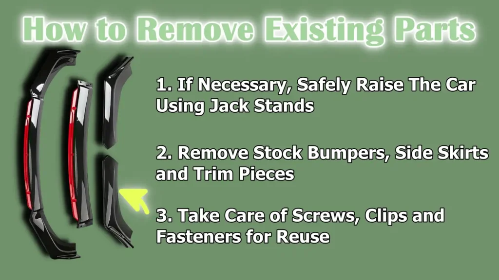 How to Remove Existing Parts
