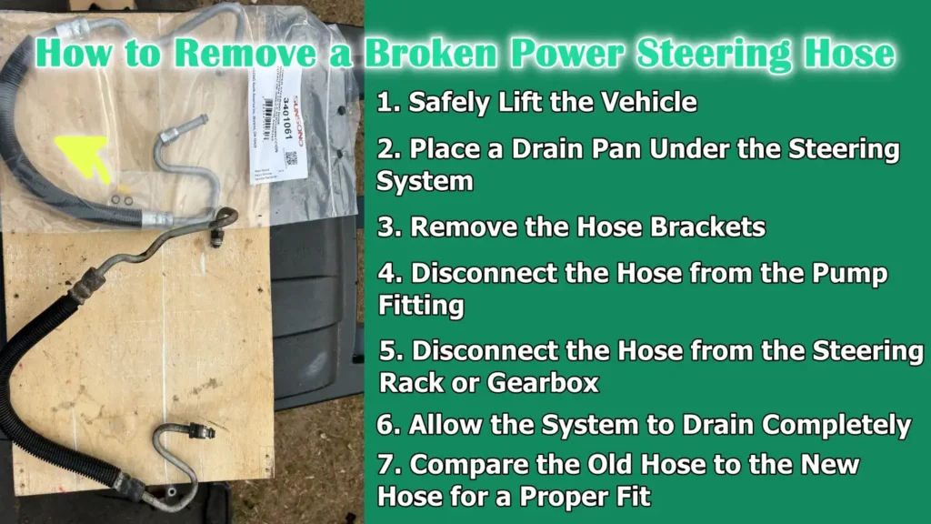 How to Remove a Broken Power Steering Hose
