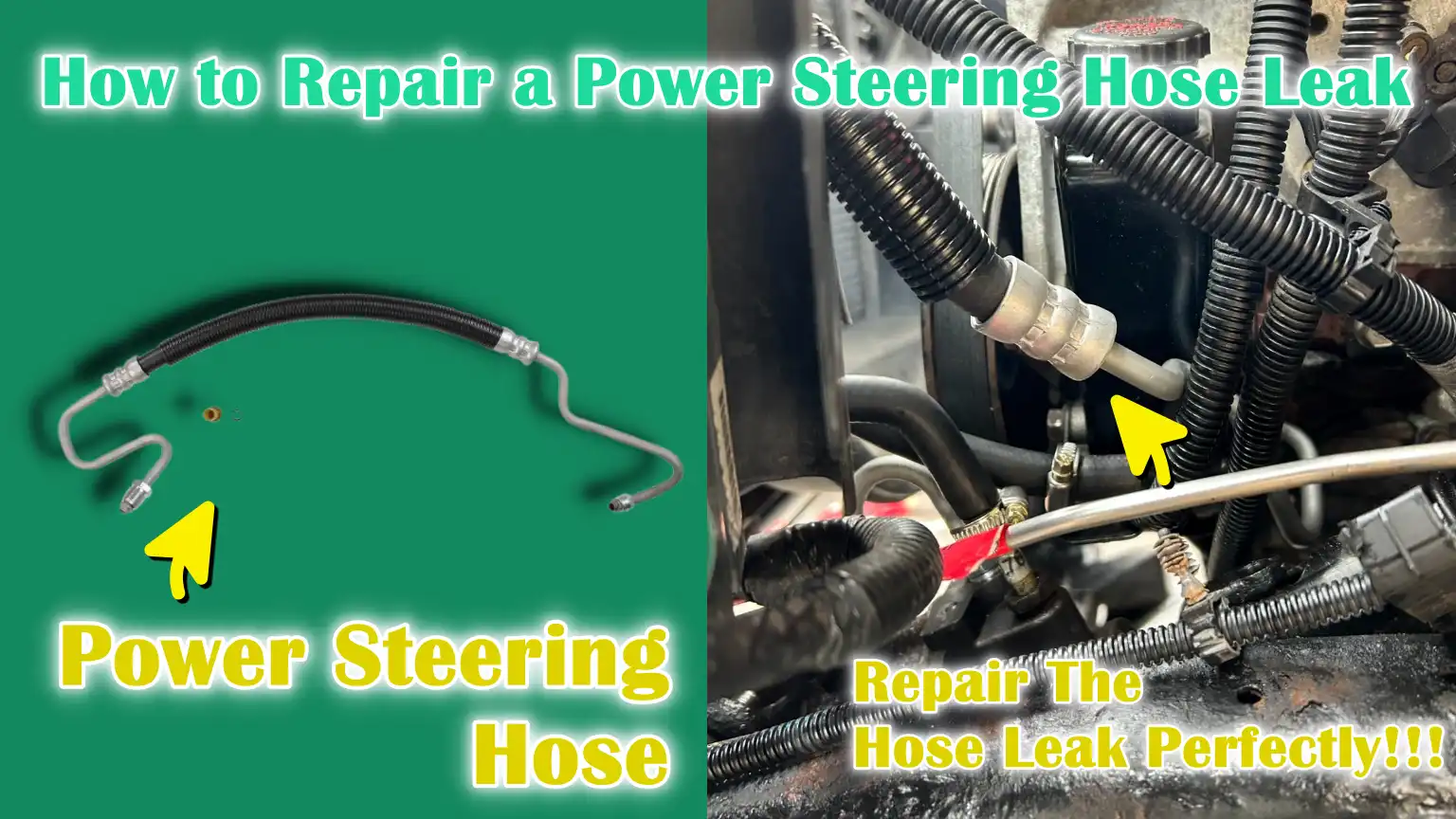 How to Repair a Power Steering Hose Leak