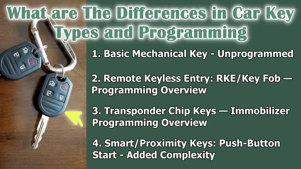 What are The Differences in Car Key Types and Programming