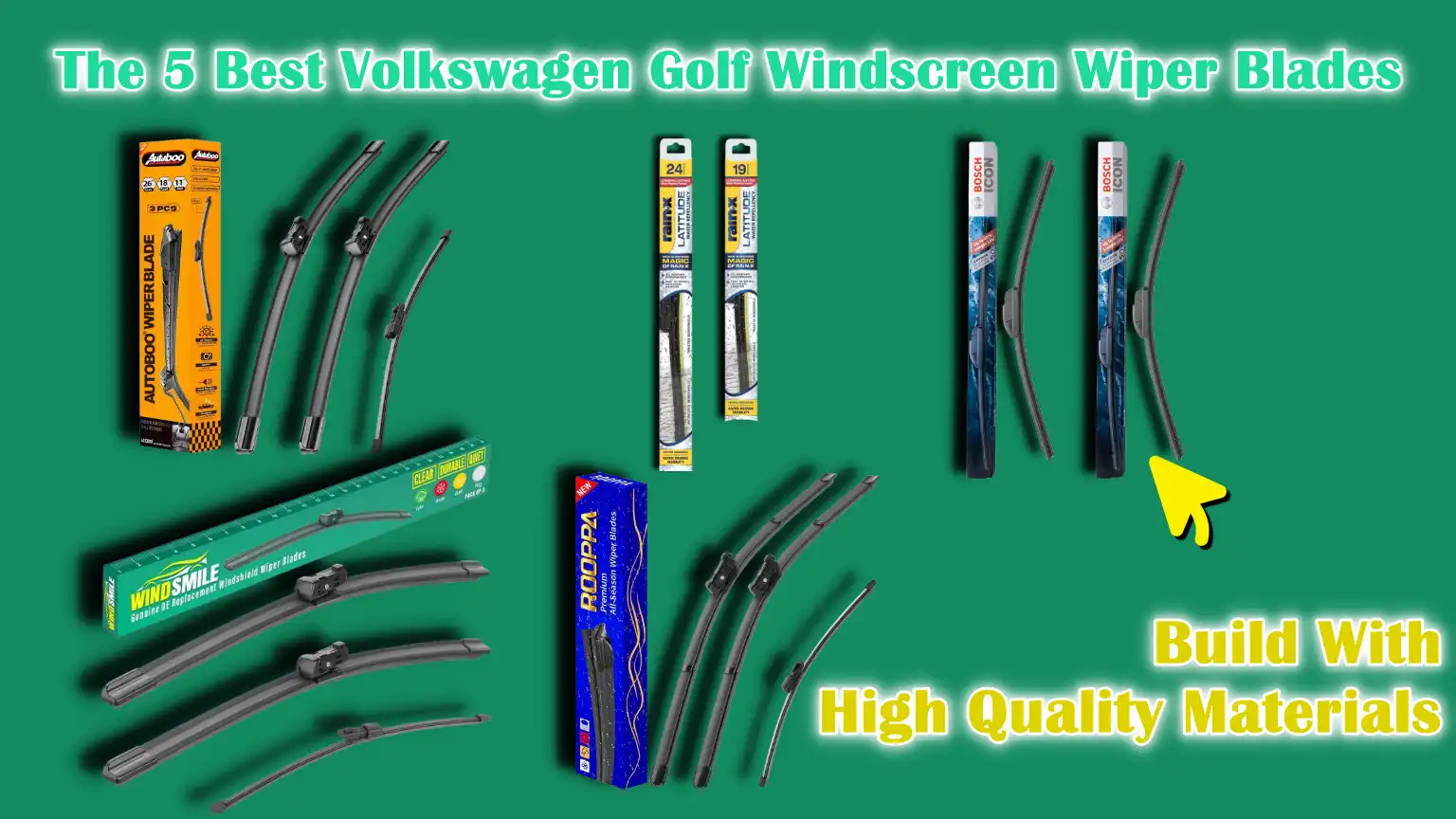 Best Volkswagen Golf Windscreen Wiper Blades