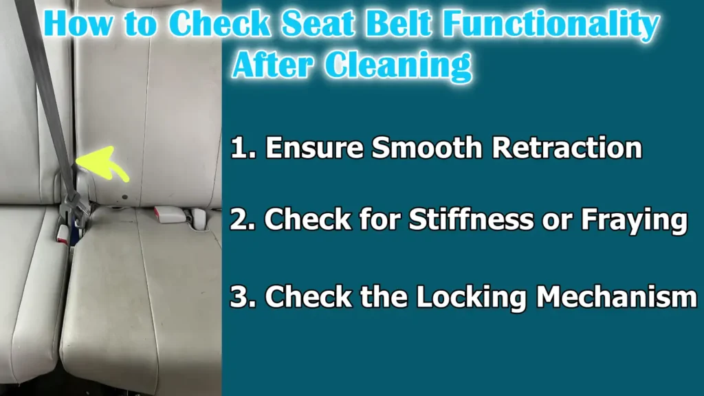 How to Check Seat Belt Functionality After Cleaning