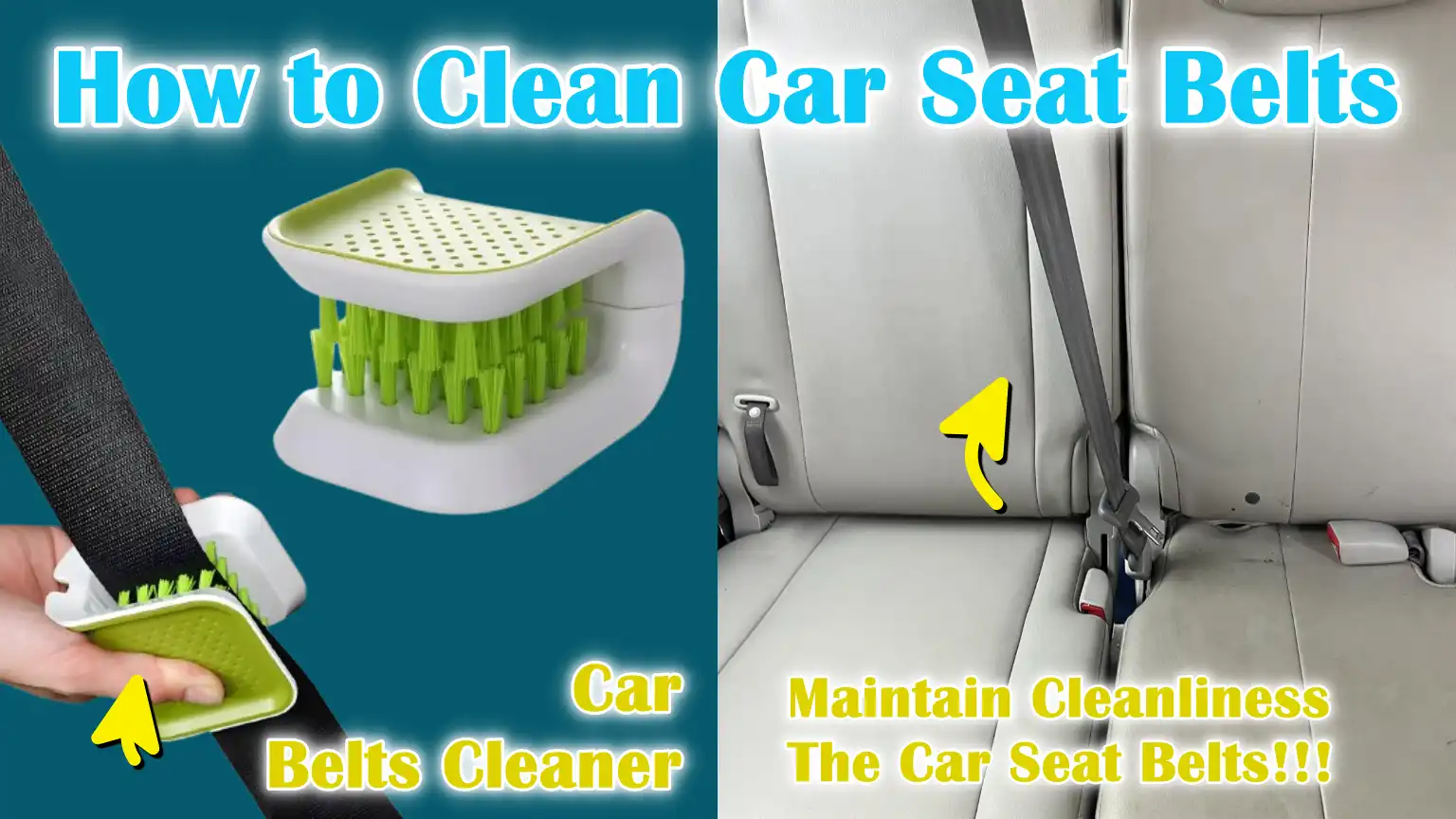 How to Clean Car Seat Belts