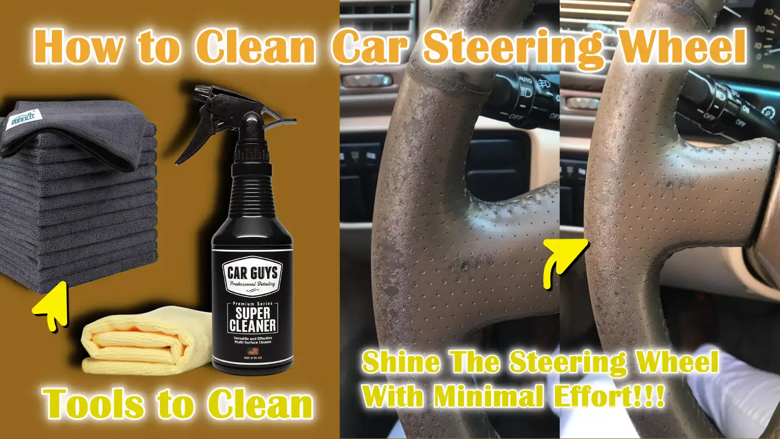 How to Clean Car Steering Wheel