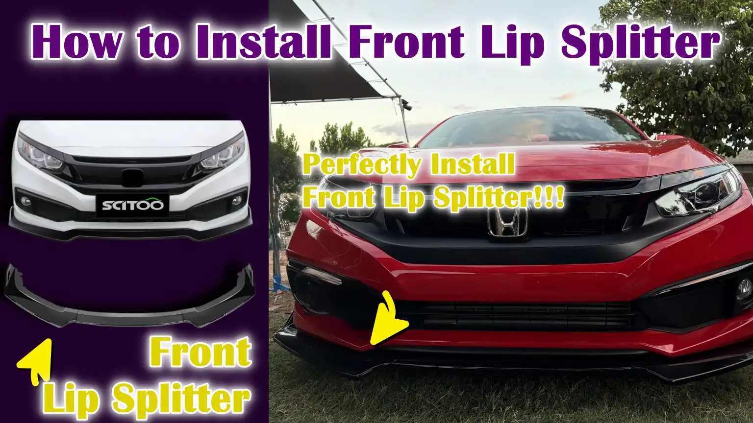 How to Install Front Lip Splitter
