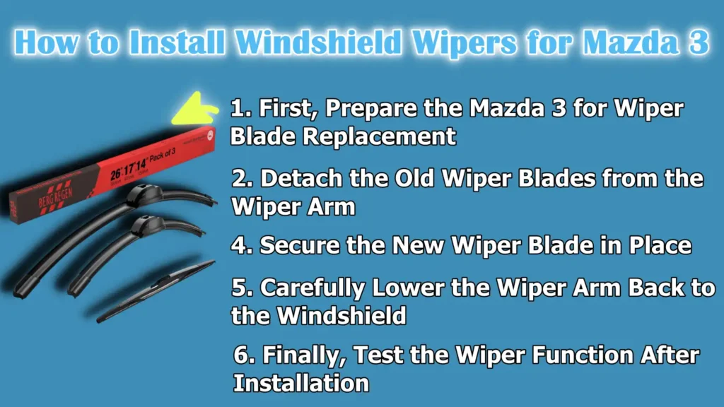 How to Install Windshield Wipers for Mazda 3