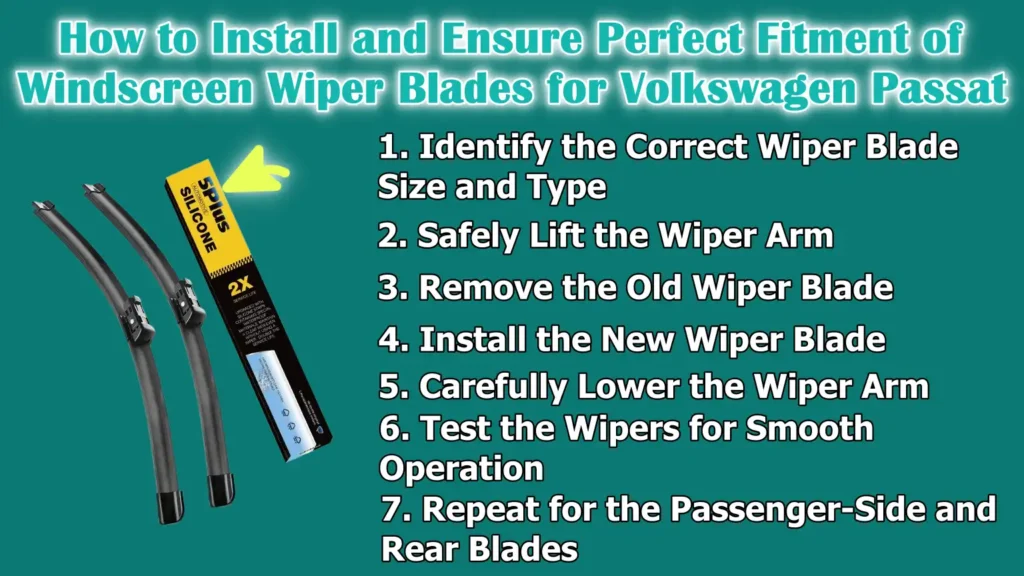 How to Install and Ensure Perfect Fitment of Windscreen Wiper Blades for Volkswagen Passat