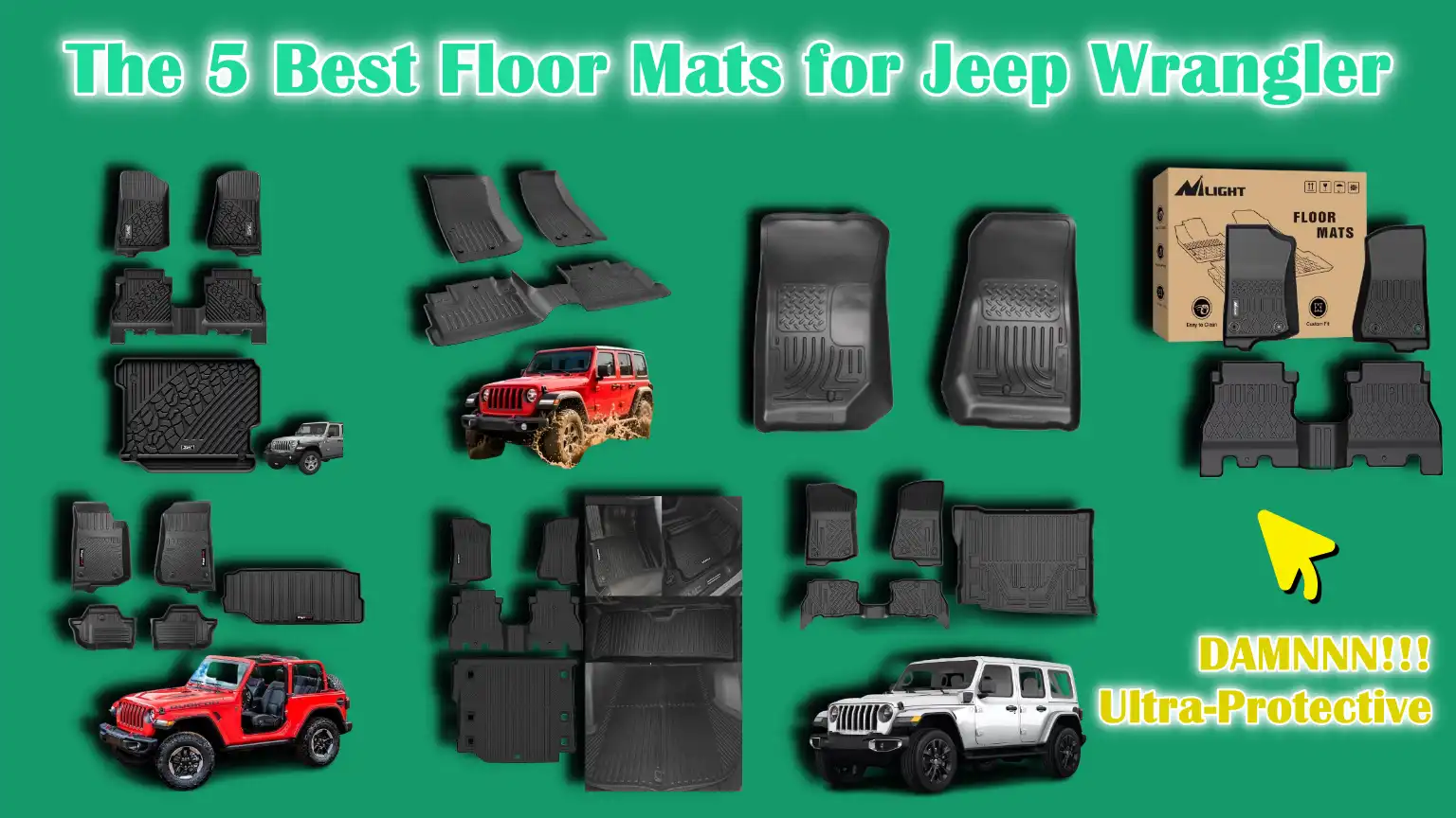 Best Floor Mats for Jeep Wrangler, Floor Mats for Jeep Wrangler, Best Jeep Wrangler Floor Mats
