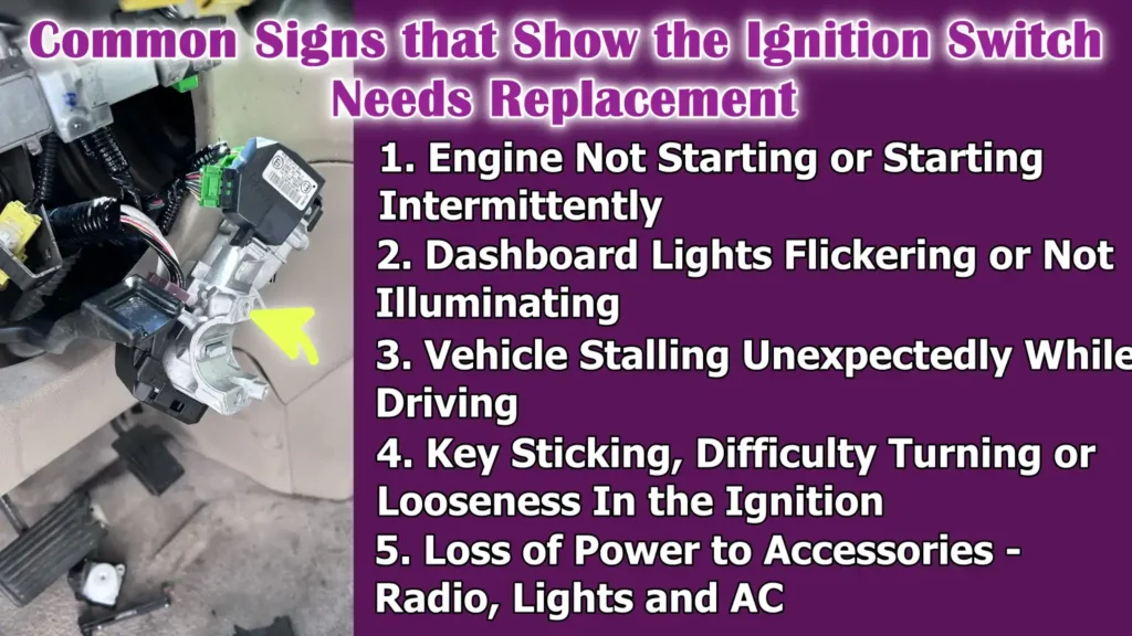 Common Signs that Show the Ignition Switch Needs Replacement