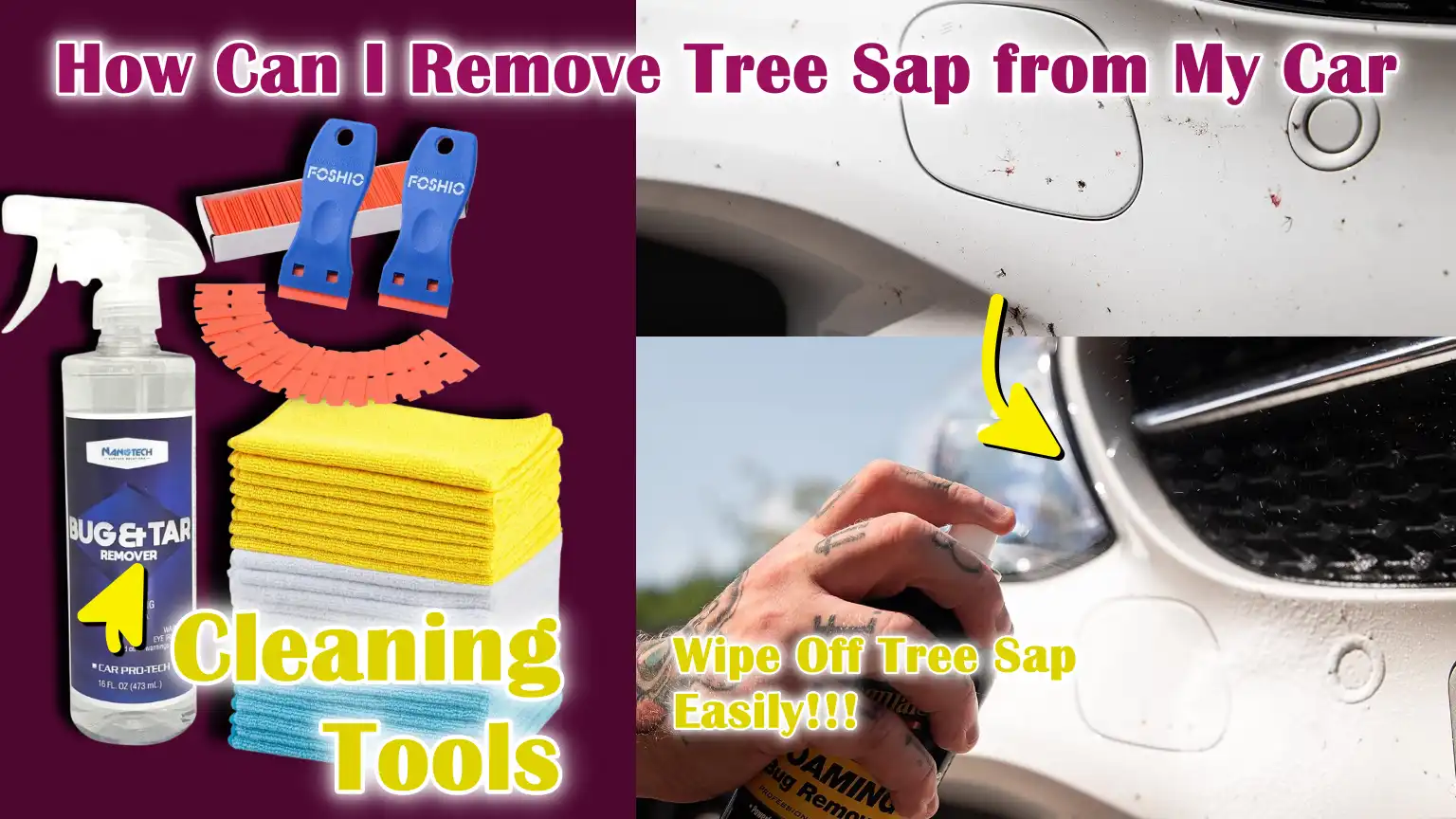 How Can I Remove Tree Sap from My Car