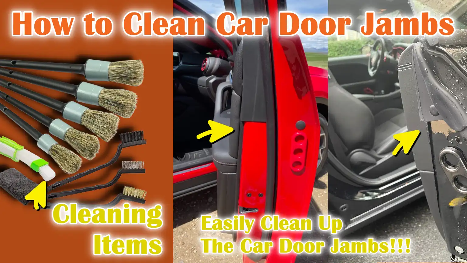 How to Clean Car Door Jambs