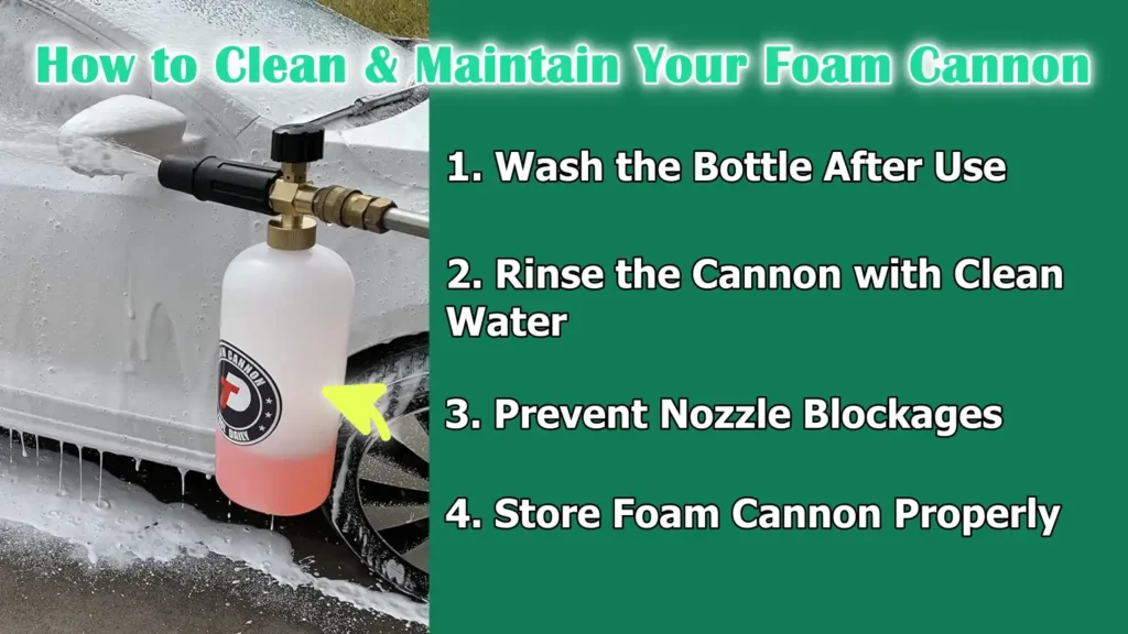 How to Clean & Maintain Your Foam Cannon