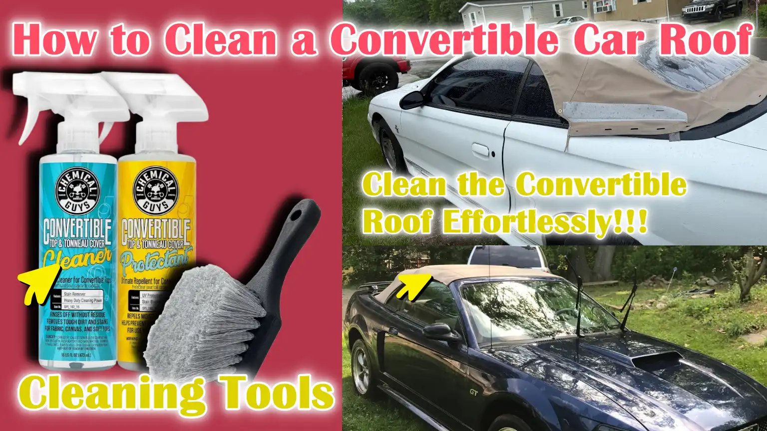 How to Clean a Convertible Car Roof
