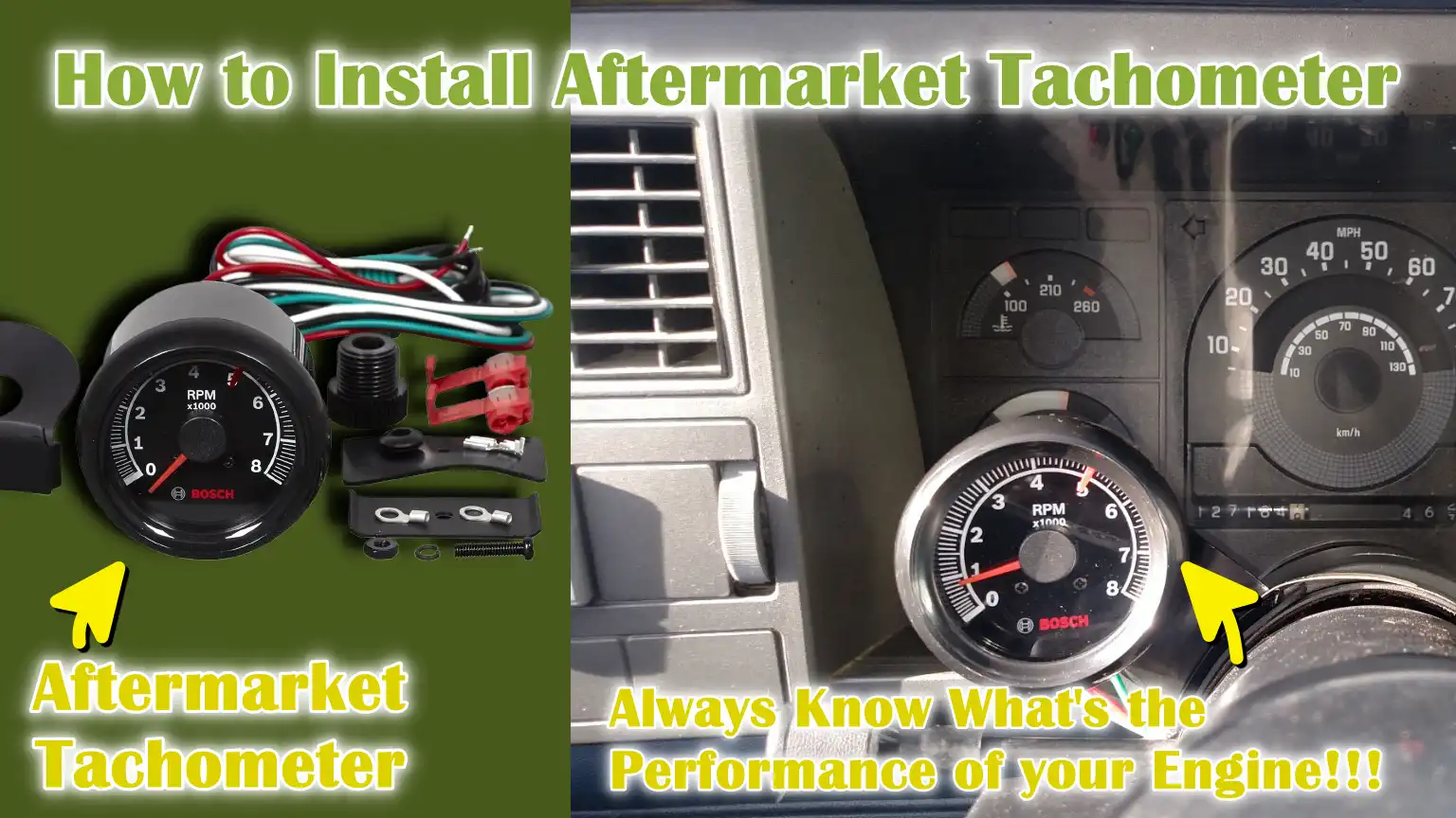 How to Install Aftermarket Tachometer